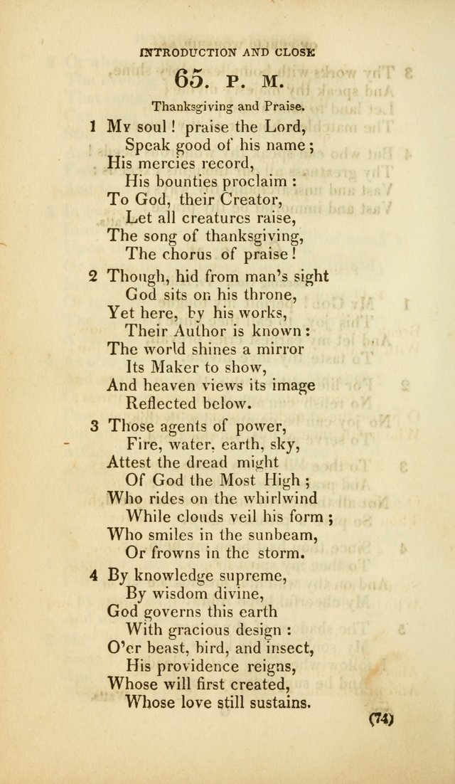 A Collection of Psalms and Hymns, for Social and Private Worship (Rev. ed.  with supplement) page 75