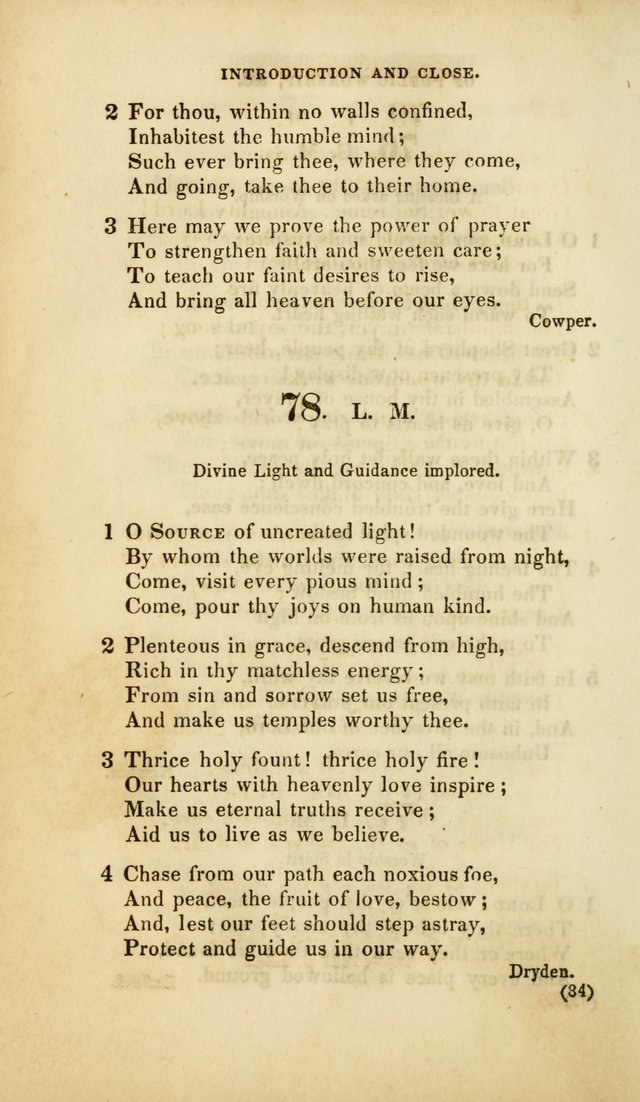 A Collection of Psalms and Hymns, for Social and Private Worship (Rev. ed.  with supplement) page 85