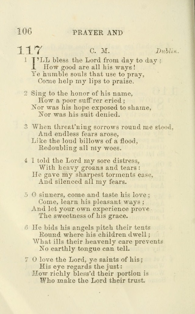 A Collection of Psalms, Hymns, and Spiritual Songs: suited to the various occasions of public worship and private devotion of the church of Christ: with an appendix of  German hymns page 104