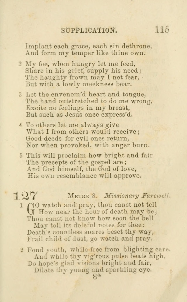 A Collection of Psalms, Hymns, and Spiritual Songs: suited to the various occasions of public worship and private devotion of the church of Christ: with an appendix of  German hymns page 113