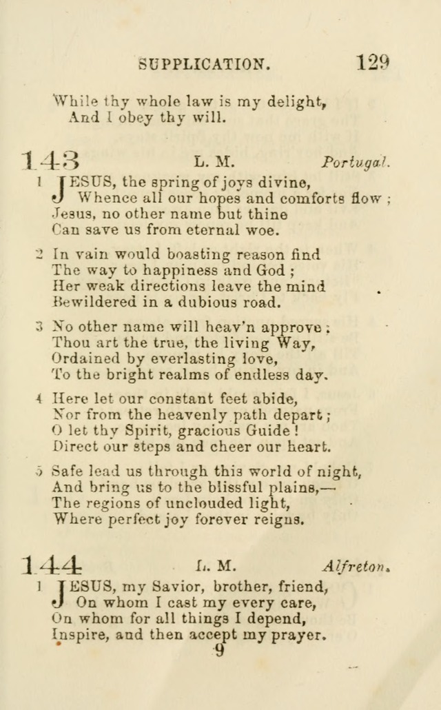 A Collection of Psalms, Hymns, and Spiritual Songs: suited to the various occasions of public worship and private devotion of the church of Christ: with an appendix of  German hymns page 127