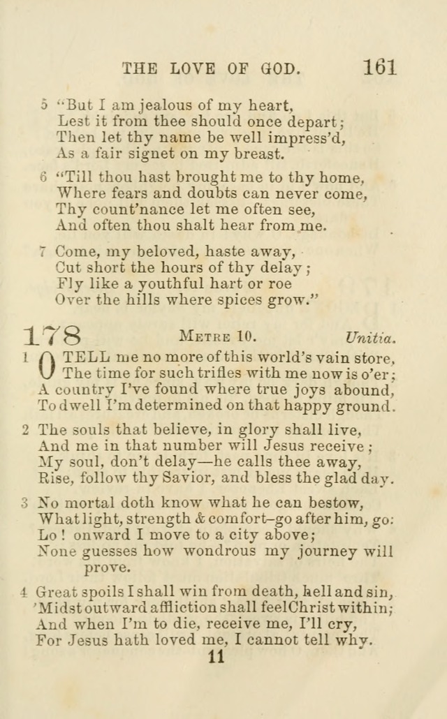 A Collection of Psalms, Hymns, and Spiritual Songs: suited to the various occasions of public worship and private devotion of the church of Christ: with an appendix of  German hymns page 159