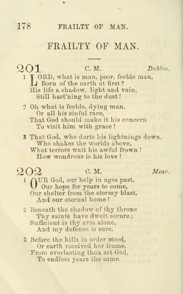 A Collection of Psalms, Hymns, and Spiritual Songs: suited to the various occasions of public worship and private devotion of the church of Christ: with an appendix of  German hymns page 176