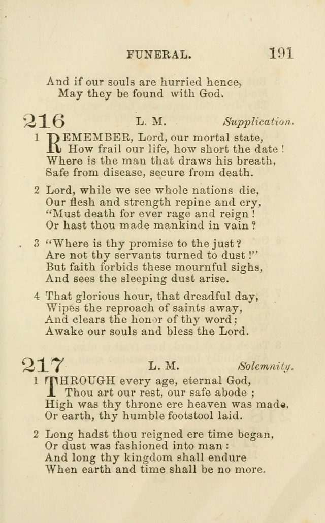 A Collection of Psalms, Hymns, and Spiritual Songs: suited to the various occasions of public worship and private devotion of the church of Christ: with an appendix of  German hymns page 189