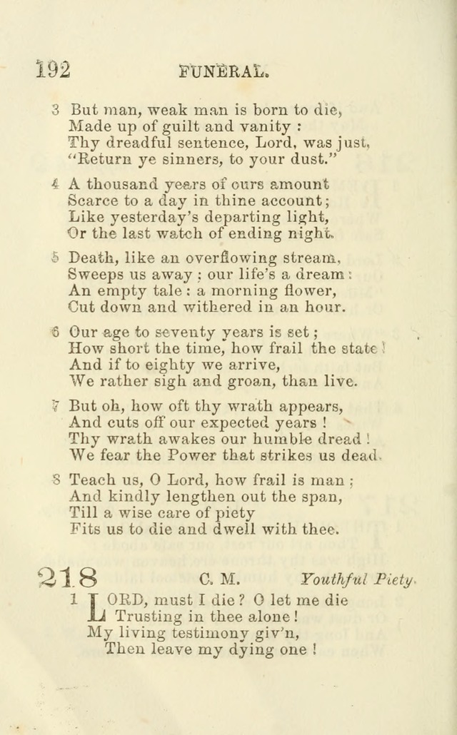 A Collection of Psalms, Hymns, and Spiritual Songs: suited to the various occasions of public worship and private devotion of the church of Christ: with an appendix of  German hymns page 190