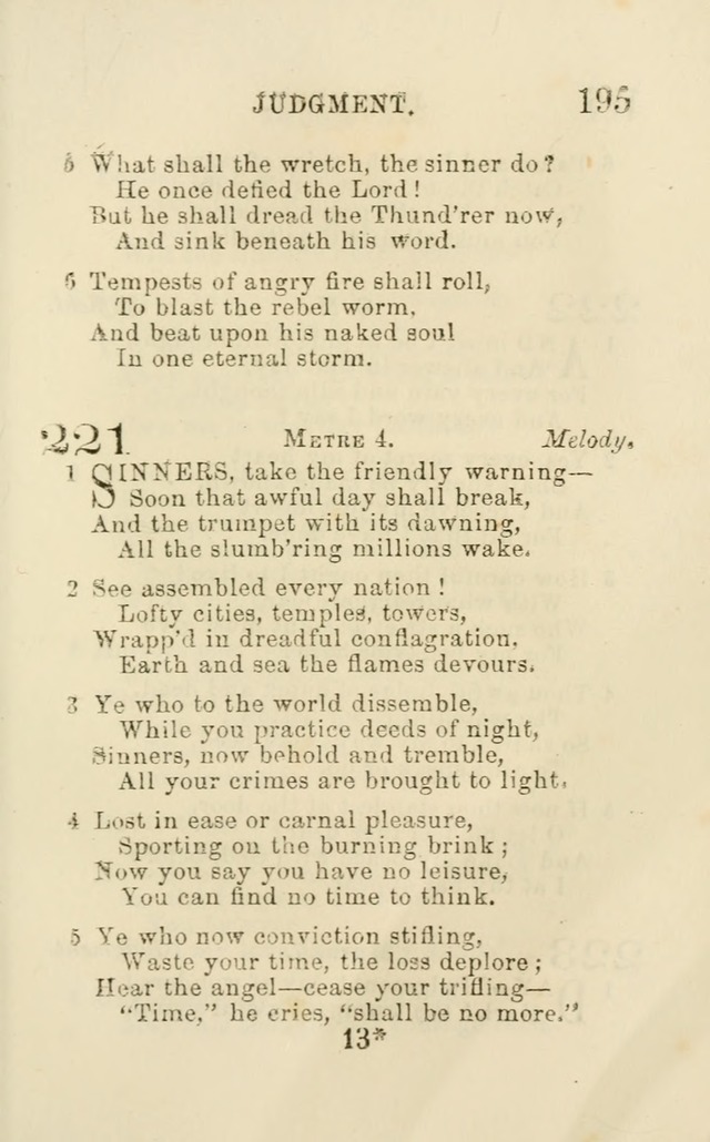 A Collection of Psalms, Hymns, and Spiritual Songs: suited to the various occasions of public worship and private devotion of the church of Christ: with an appendix of  German hymns page 193