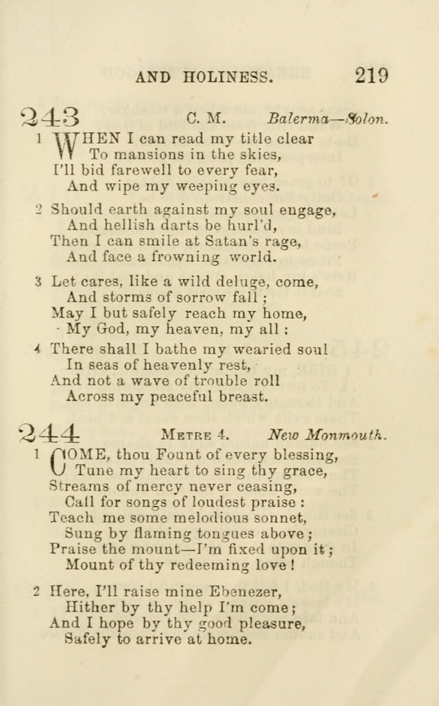 A Collection of Psalms, Hymns, and Spiritual Songs: suited to the various occasions of public worship and private devotion of the church of Christ: with an appendix of  German hymns page 217