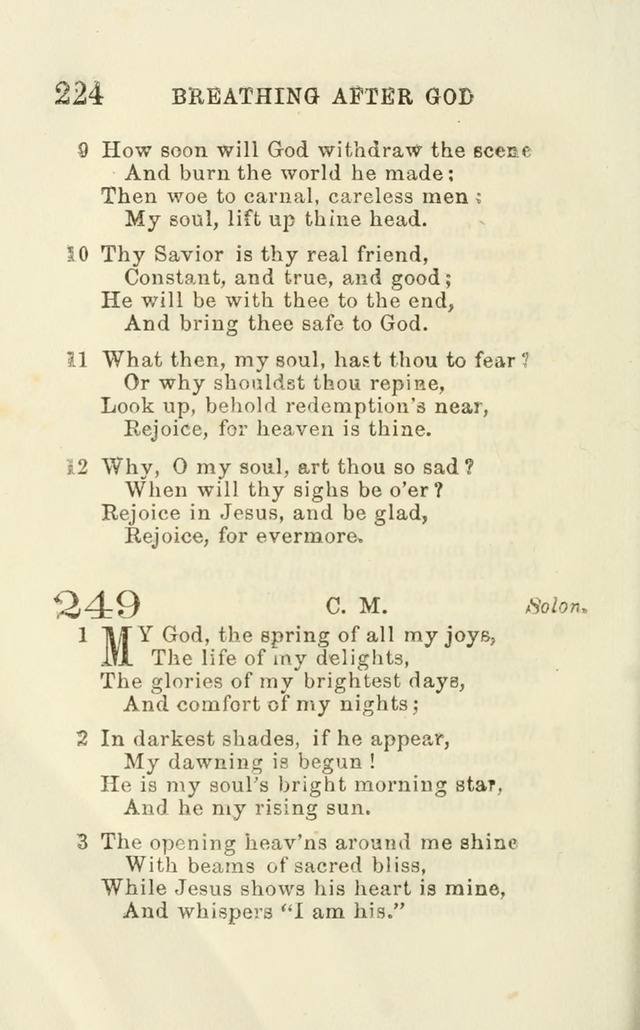 A Collection of Psalms, Hymns, and Spiritual Songs: suited to the various occasions of public worship and private devotion of the church of Christ: with an appendix of  German hymns page 222