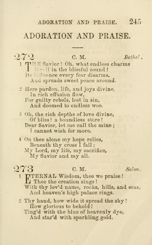 A Collection of Psalms, Hymns, and Spiritual Songs: suited to the various occasions of public worship and private devotion of the church of Christ: with an appendix of  German hymns page 243