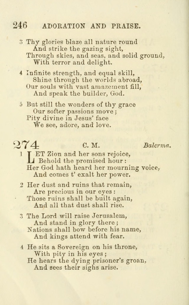 A Collection of Psalms, Hymns, and Spiritual Songs: suited to the various occasions of public worship and private devotion of the church of Christ: with an appendix of  German hymns page 244