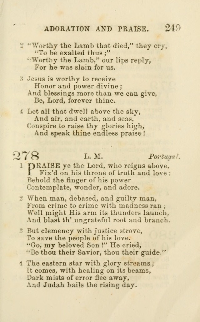 A Collection of Psalms, Hymns, and Spiritual Songs: suited to the various occasions of public worship and private devotion of the church of Christ: with an appendix of  German hymns page 247