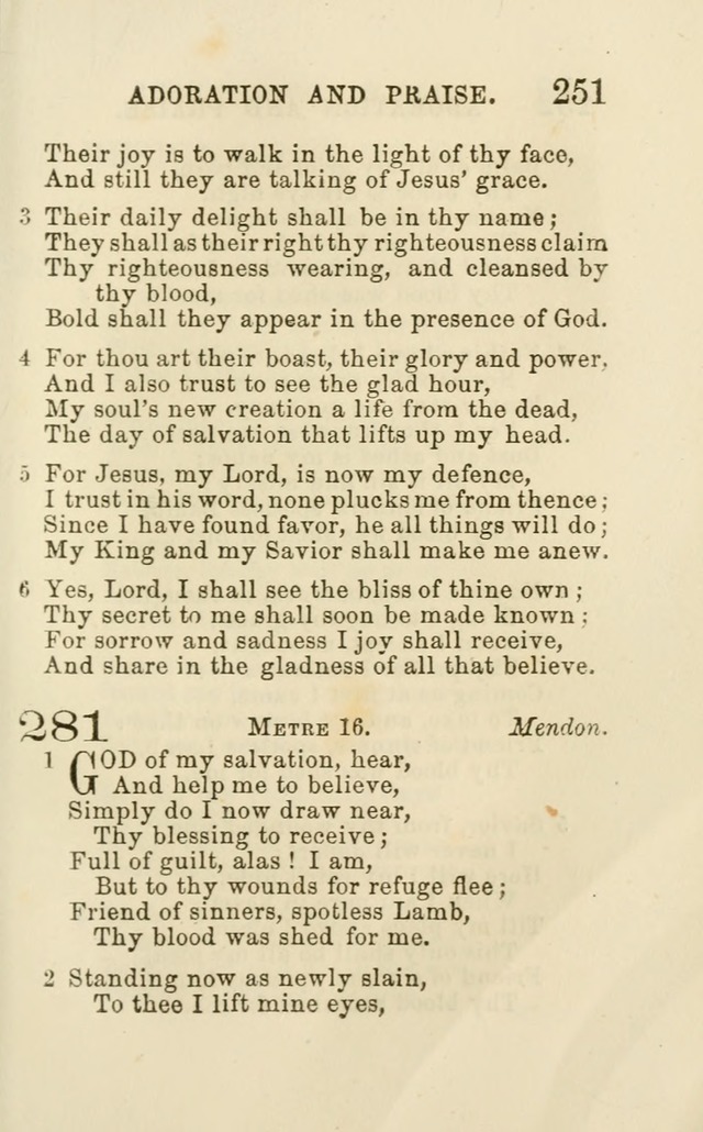 A Collection of Psalms, Hymns, and Spiritual Songs: suited to the various occasions of public worship and private devotion of the church of Christ: with an appendix of  German hymns page 249