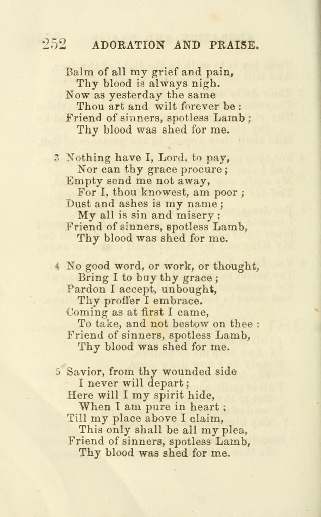 A Collection of Psalms, Hymns, and Spiritual Songs: suited to the various occasions of public worship and private devotion of the church of Christ: with an appendix of  German hymns page 250