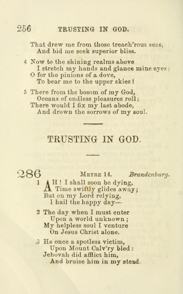 A Collection of Psalms, Hymns, and Spiritual Songs: suited to the various occasions of public worship and private devotion of the church of Christ: with an appendix of  German hymns page 254