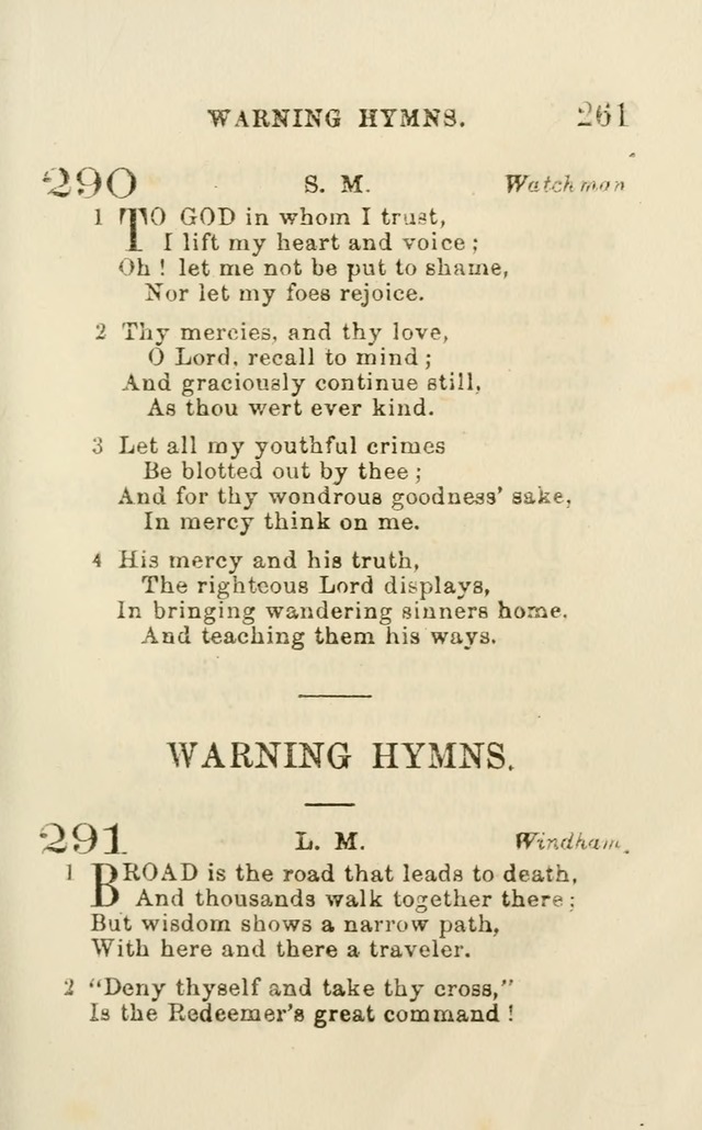 A Collection of Psalms, Hymns, and Spiritual Songs: suited to the various occasions of public worship and private devotion of the church of Christ: with an appendix of  German hymns page 259