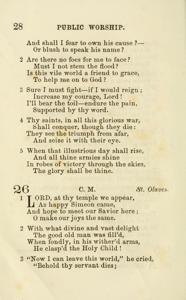 A Collection of Psalms, Hymns, and Spiritual Songs: suited to the various occasions of public worship and private devotion of the church of Christ: with an appendix of  German hymns page 26