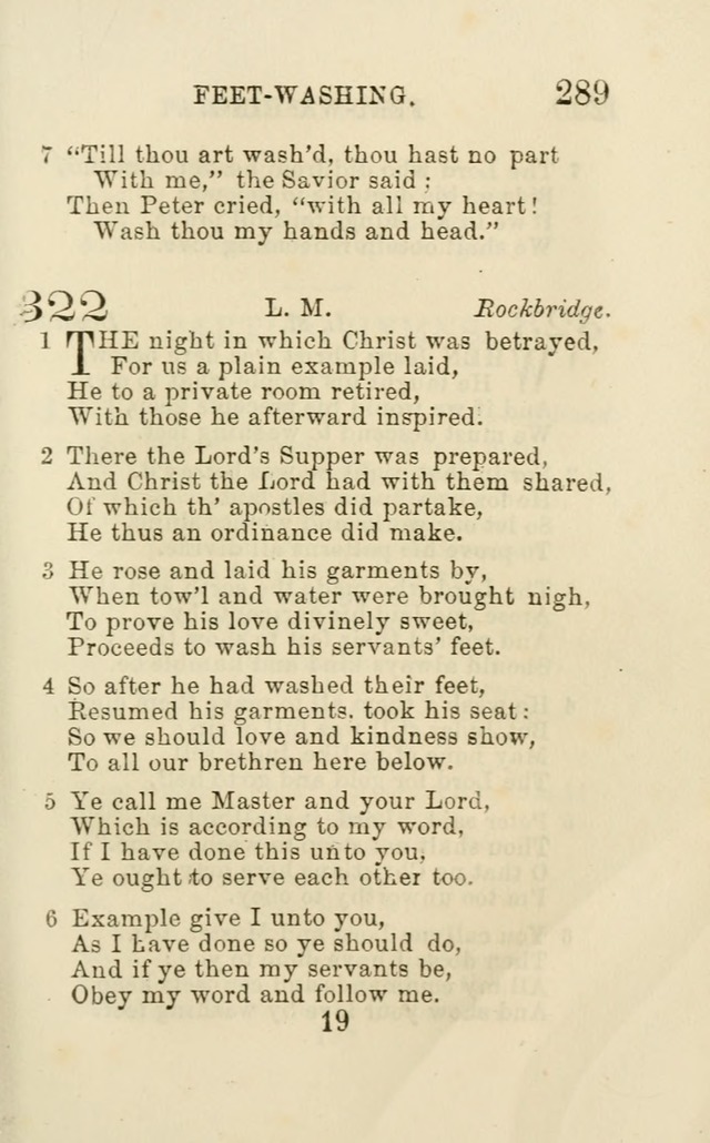 A Collection of Psalms, Hymns, and Spiritual Songs: suited to the various occasions of public worship and private devotion of the church of Christ: with an appendix of  German hymns page 289