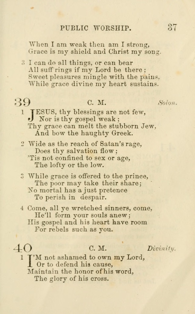 A Collection of Psalms, Hymns, and Spiritual Songs: suited to the various occasions of public worship and private devotion of the church of Christ: with an appendix of  German hymns page 35