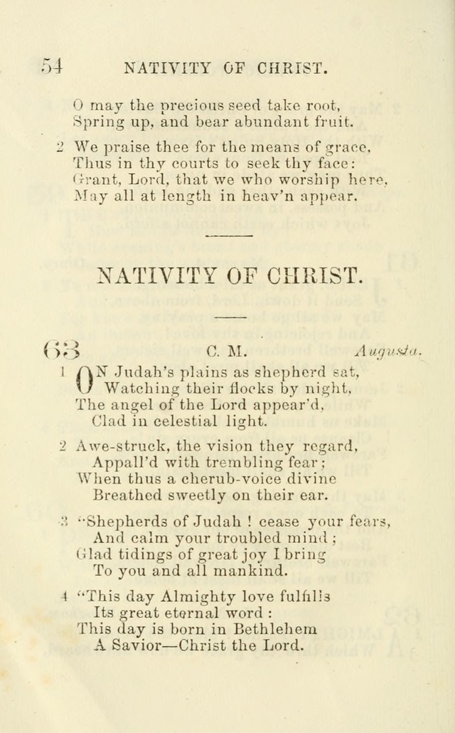 A Collection of Psalms, Hymns, and Spiritual Songs: suited to the various occasions of public worship and private devotion of the church of Christ: with an appendix of  German hymns page 52