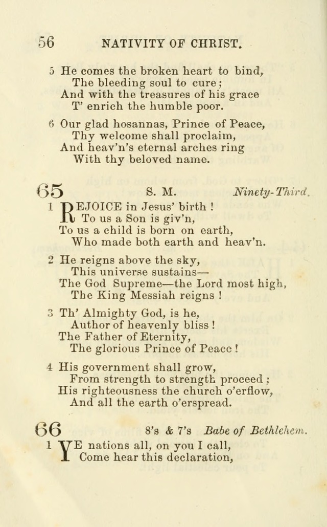 A Collection of Psalms, Hymns, and Spiritual Songs: suited to the various occasions of public worship and private devotion of the church of Christ: with an appendix of  German hymns page 54