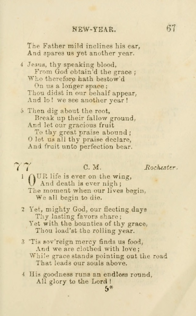 A Collection of Psalms, Hymns, and Spiritual Songs: suited to the various occasions of public worship and private devotion of the church of Christ: with an appendix of  German hymns page 65