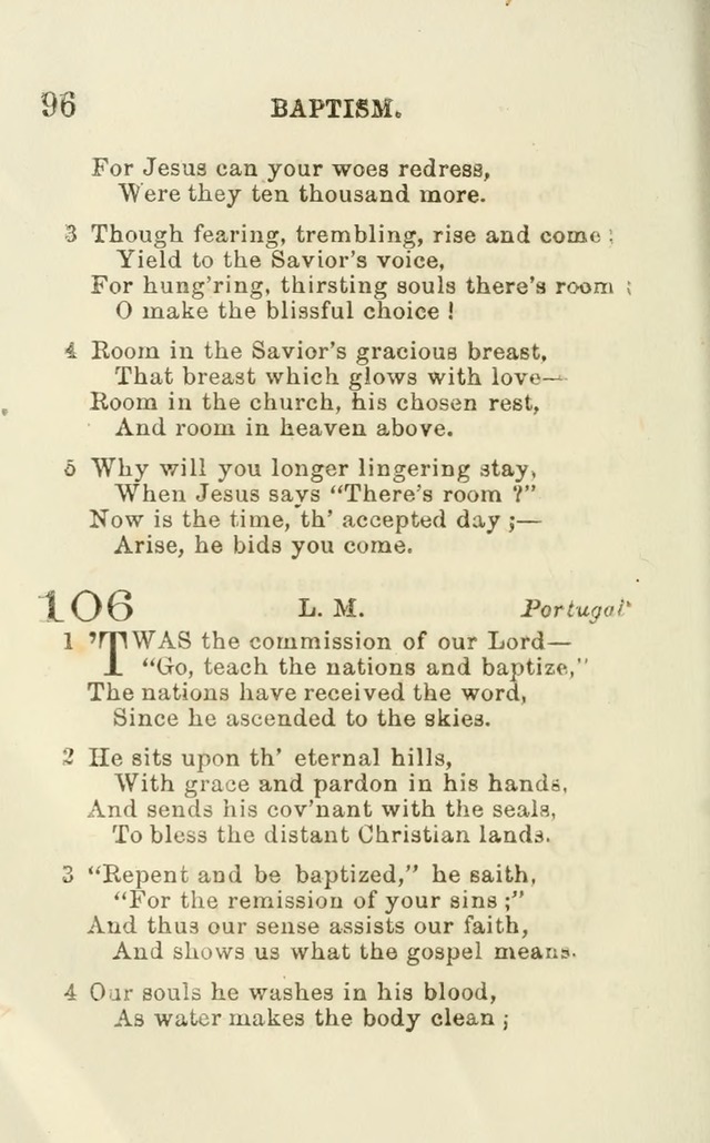 A Collection of Psalms, Hymns, and Spiritual Songs: suited to the various occasions of public worship and private devotion of the church of Christ: with an appendix of  German hymns page 94