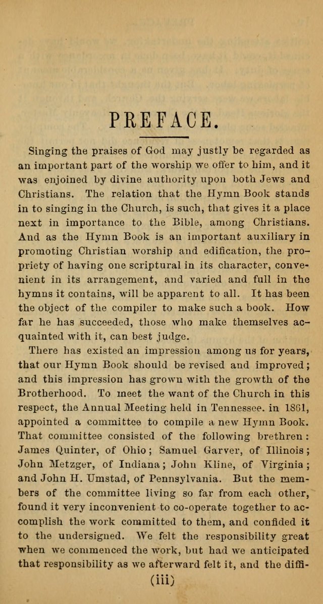 A Collection of Psalms, Hymns and Spiritual Songs; suited to the various kinds of Christian worship; and especially designed for and adapted to the Fraternity of the Brethren... page 10