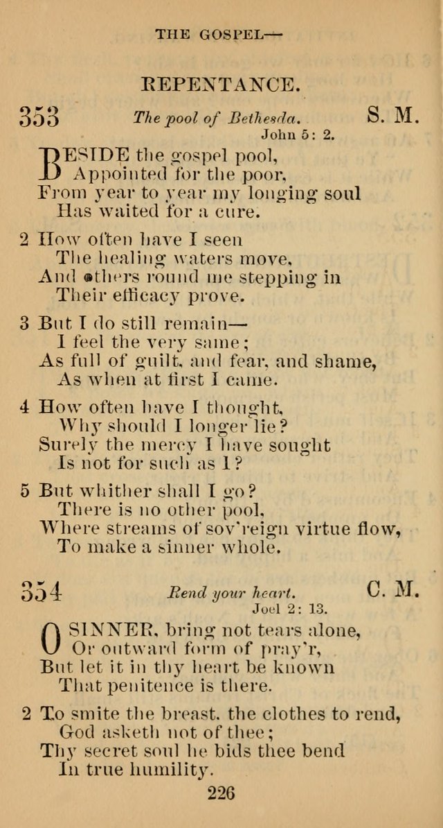 A Collection of Psalms, Hymns and Spiritual Songs; suited to the various kinds of Christian worship; and especially designed for and adapted to the Fraternity of the Brethren... page 233