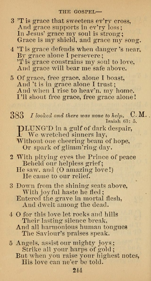 A Collection of Psalms, Hymns and Spiritual Songs; suited to the various kinds of Christian worship; and especially designed for and adapted to the Fraternity of the Brethren... page 251