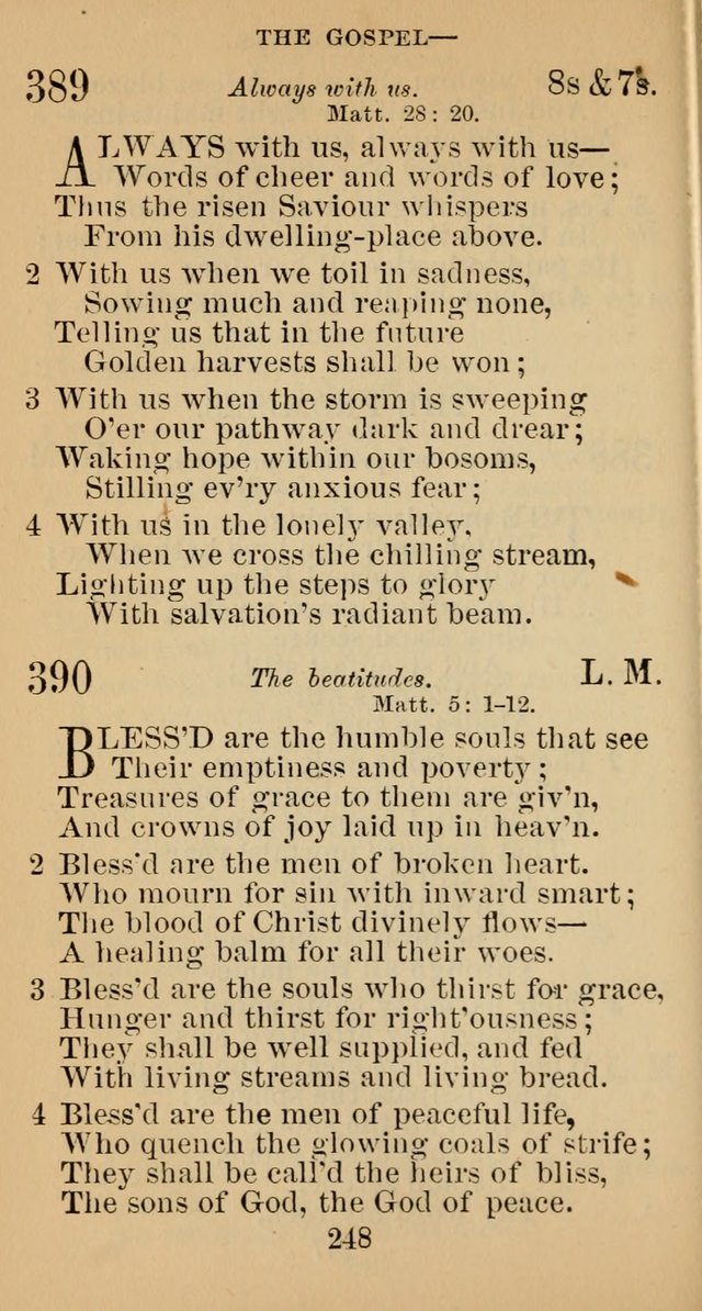 A Collection of Psalms, Hymns and Spiritual Songs; suited to the various kinds of Christian worship; and especially designed for and adapted to the Fraternity of the Brethren... page 255