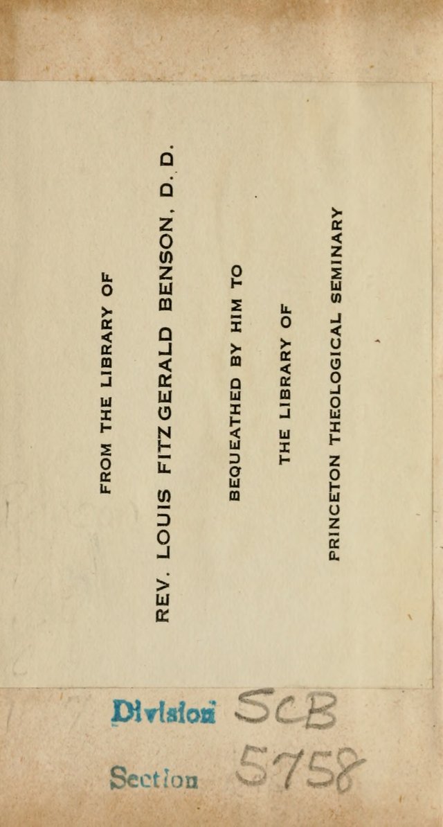 A Collection of Psalms, Hymns and Spiritual Songs; suited to the various kinds of Christian worship; and especially designed for and adapted to the Fraternity of the Brethren... page 3