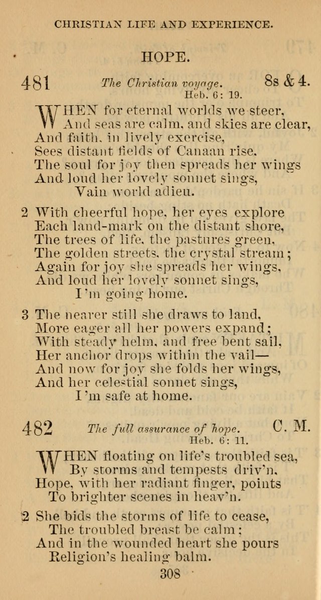 A Collection of Psalms, Hymns and Spiritual Songs; suited to the various kinds of Christian worship; and especially designed for and adapted to the Fraternity of the Brethren... page 315