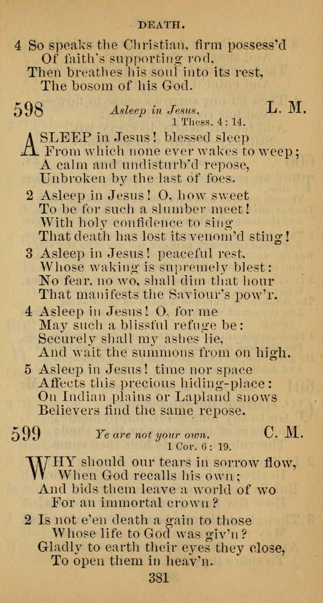 A Collection of Psalms, Hymns and Spiritual Songs; suited to the various kinds of Christian worship; and especially designed for and adapted to the Fraternity of the Brethren... page 388