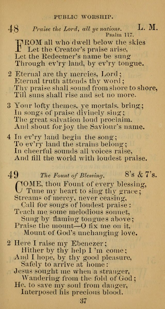 A Collection of Psalms, Hymns and Spiritual Songs; suited to the various kinds of Christian worship; and especially designed for and adapted to the Fraternity of the Brethren... page 44