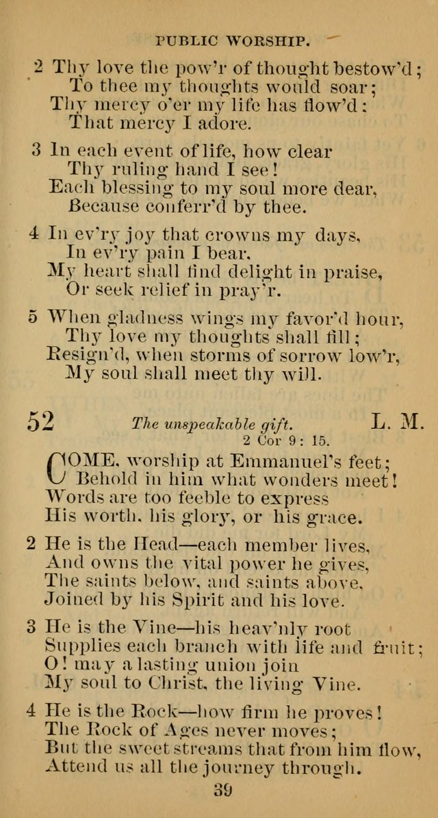 A Collection of Psalms, Hymns and Spiritual Songs; suited to the various kinds of Christian worship; and especially designed for and adapted to the Fraternity of the Brethren... page 46