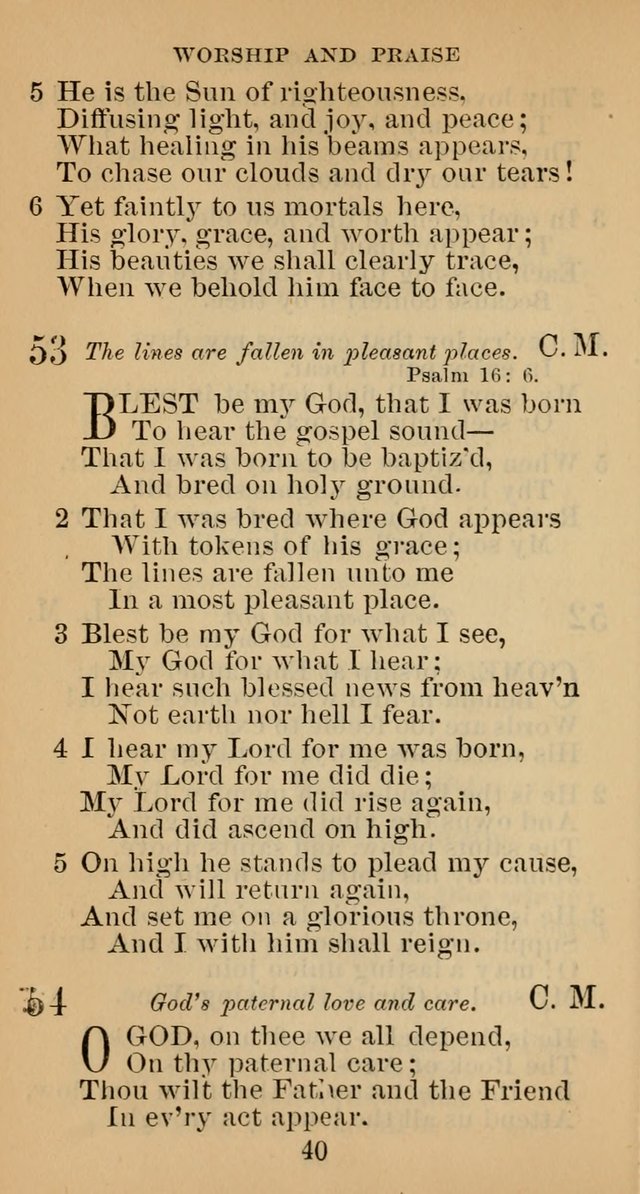 A Collection of Psalms, Hymns and Spiritual Songs; suited to the various kinds of Christian worship; and especially designed for and adapted to the Fraternity of the Brethren... page 47