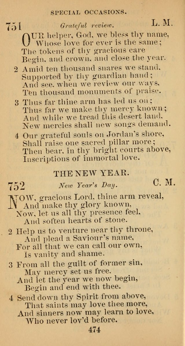 A Collection of Psalms, Hymns and Spiritual Songs; suited to the various kinds of Christian worship; and especially designed for and adapted to the Fraternity of the Brethren... page 481