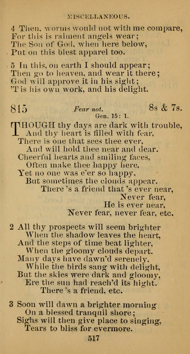 A Collection of Psalms, Hymns and Spiritual Songs; suited to the various kinds of Christian worship; and especially designed for and adapted to the Fraternity of the Brethren... page 524