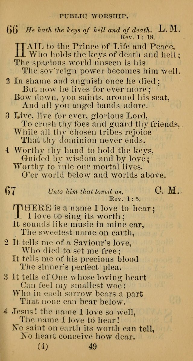 A Collection of Psalms, Hymns and Spiritual Songs; suited to the various kinds of Christian worship; and especially designed for and adapted to the Fraternity of the Brethren... page 56