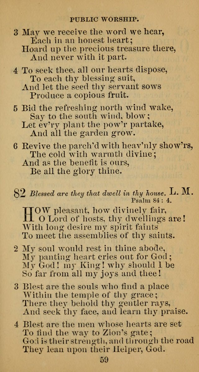 A Collection of Psalms, Hymns and Spiritual Songs; suited to the various kinds of Christian worship; and especially designed for and adapted to the Fraternity of the Brethren... page 66