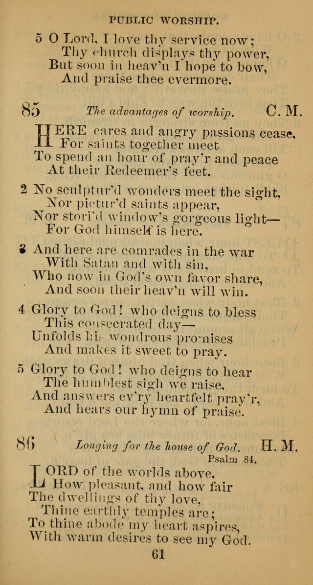 A Collection of Psalms, Hymns and Spiritual Songs; suited to the various kinds of Christian worship; and especially designed for and adapted to the Fraternity of the Brethren... page 68