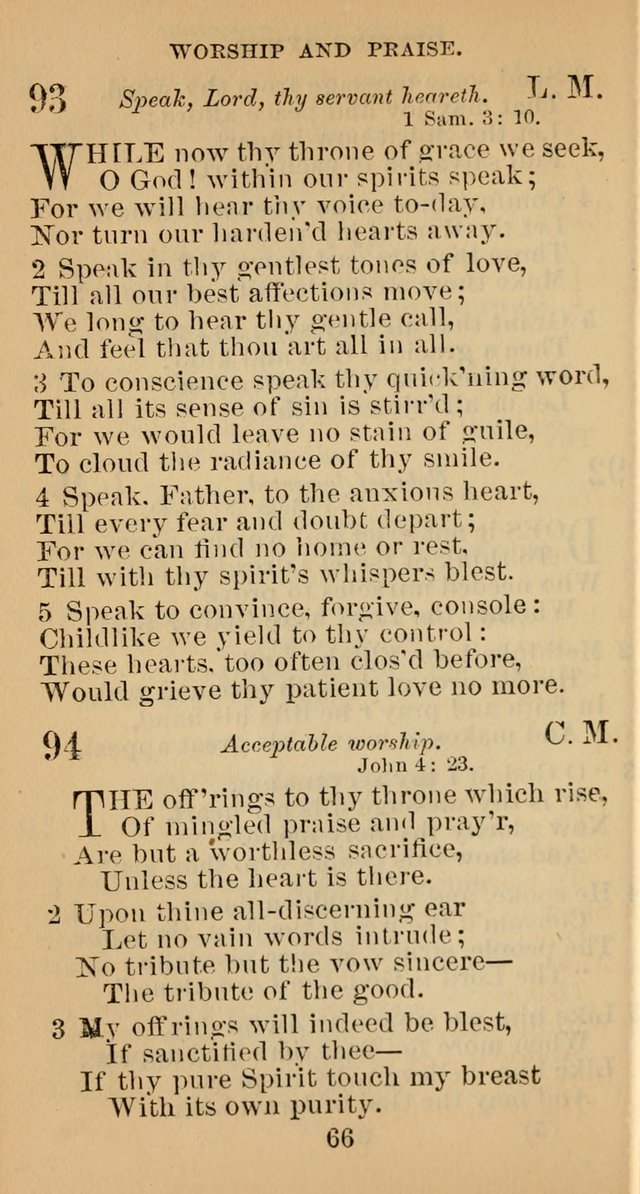 A Collection of Psalms, Hymns and Spiritual Songs; suited to the various kinds of Christian worship; and especially designed for and adapted to the Fraternity of the Brethren... page 73