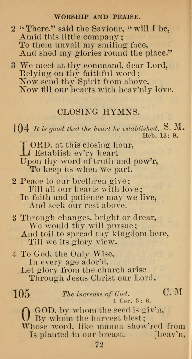 A Collection of Psalms, Hymns and Spiritual Songs; suited to the various kinds of Christian worship; and especially designed for and adapted to the Fraternity of the Brethren... page 79