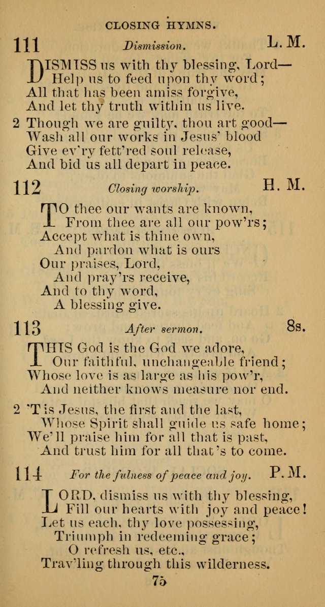 A Collection of Psalms, Hymns and Spiritual Songs; suited to the various kinds of Christian worship; and especially designed for and adapted to the Fraternity of the Brethren... page 82