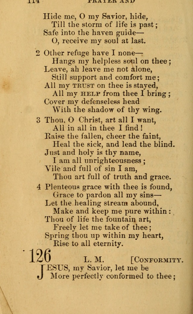 A Collection of Psalms, Hymns, and Spiritual Songs: suited to the various occasions of public worship and private devotion, of the church of Christ (6th ed.) page 114