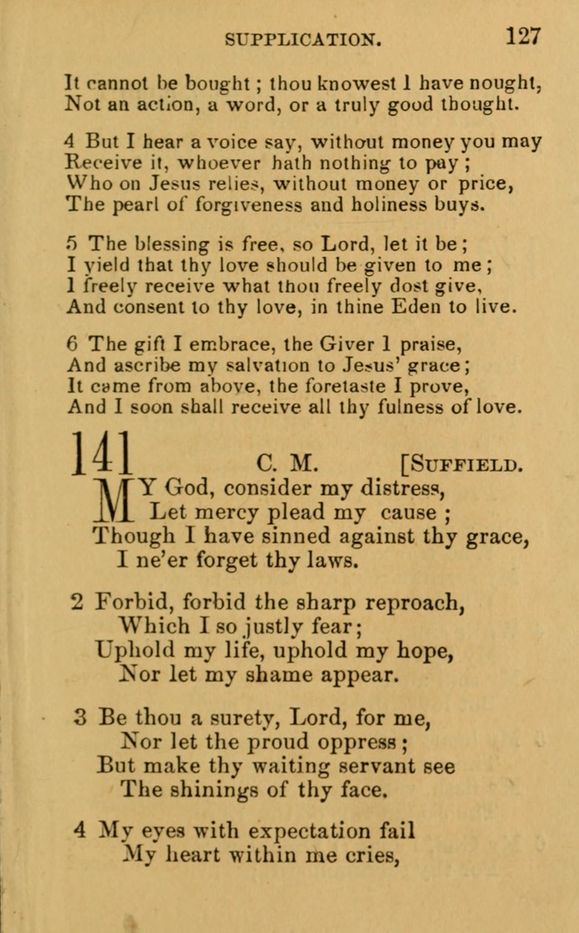 A Collection of Psalms, Hymns, and Spiritual Songs: suited to the various occasions of public worship and private devotion, of the church of Christ (6th ed.) page 127