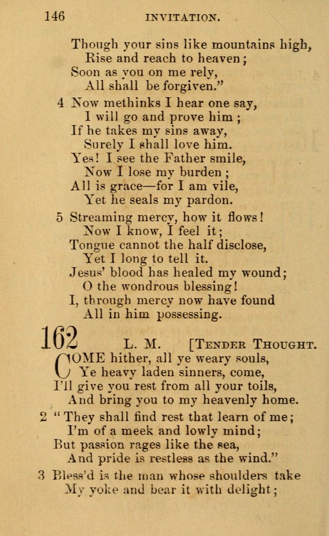 A Collection of Psalms, Hymns, and Spiritual Songs: suited to the various occasions of public worship and private devotion, of the church of Christ (6th ed.) page 146