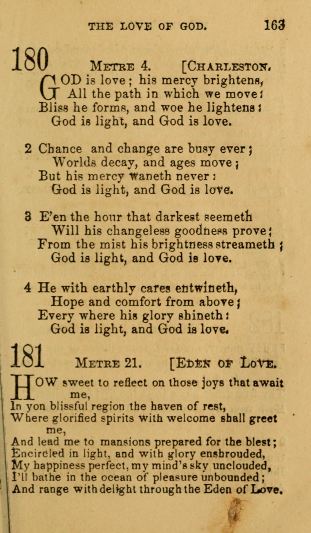 A Collection of Psalms, Hymns, and Spiritual Songs: suited to the various occasions of public worship and private devotion, of the church of Christ (6th ed.) page 163