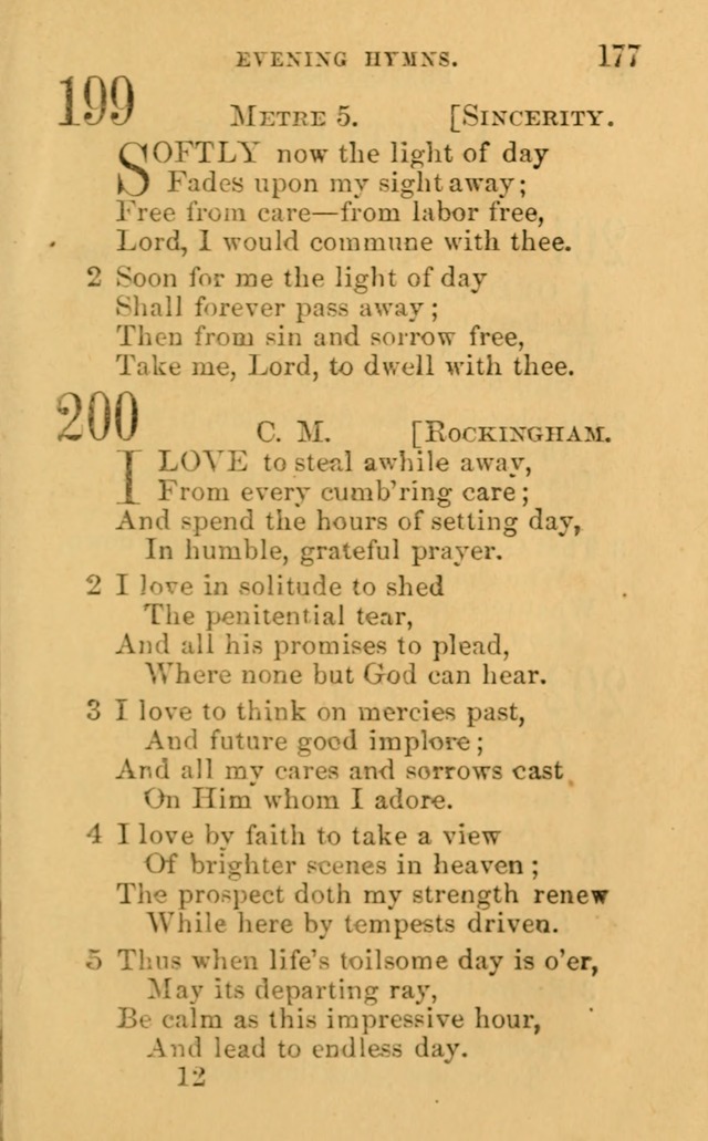 A Collection of Psalms, Hymns, and Spiritual Songs: suited to the various occasions of public worship and private devotion, of the church of Christ (6th ed.) page 177