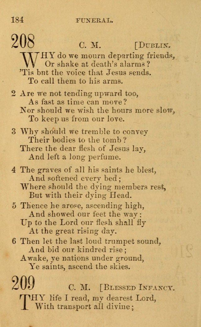 A Collection of Psalms, Hymns, and Spiritual Songs: suited to the various occasions of public worship and private devotion, of the church of Christ (6th ed.) page 184